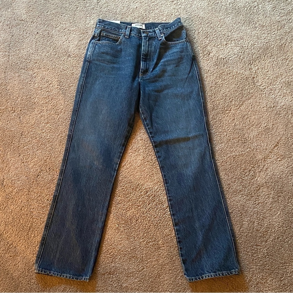 🆕 AGOLDE Pinch Waist High Rise Kick Jeans - Picture 3 of 7